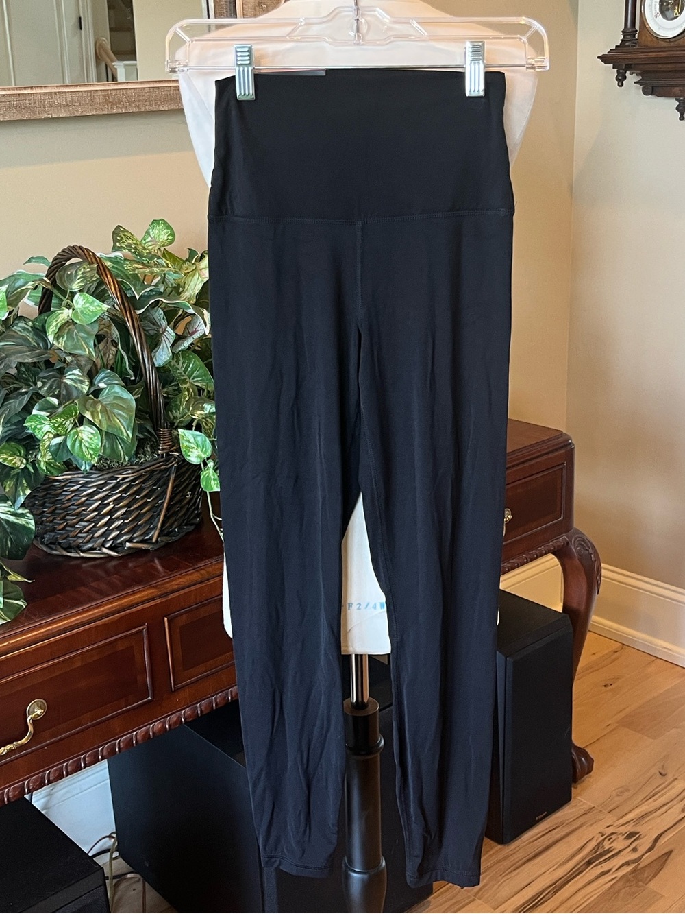 Zen High-Waist Ankle Women’s Stretch Leggings Black New